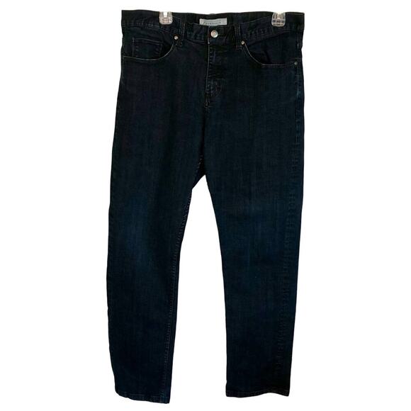 Perry Ellis Portfolio Jeans Dark Wash Straight Leg Dressy Casual Men's 34x32 - Picture 1 of 7